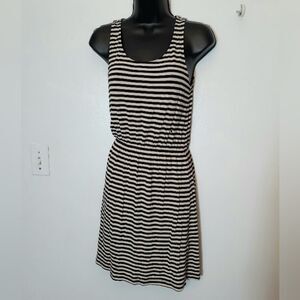 H&M Basic black and white striped dress